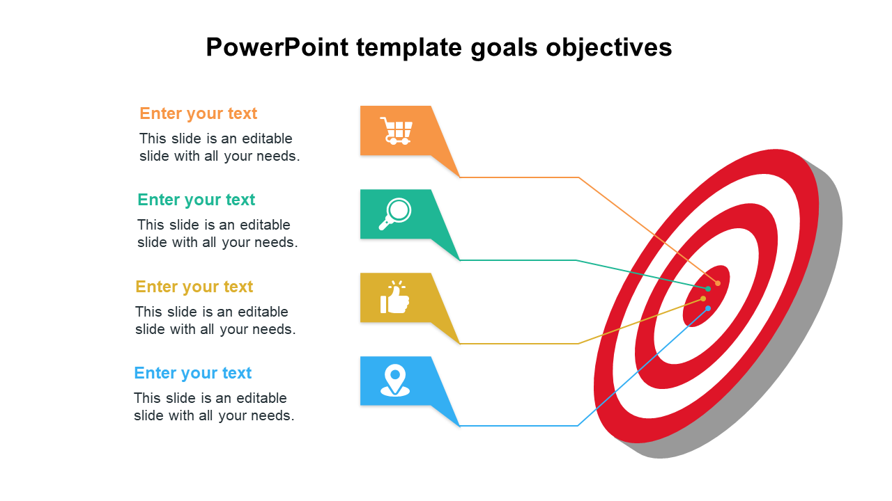 Amazing PowerPoint Template Goals Objectives Slide Design